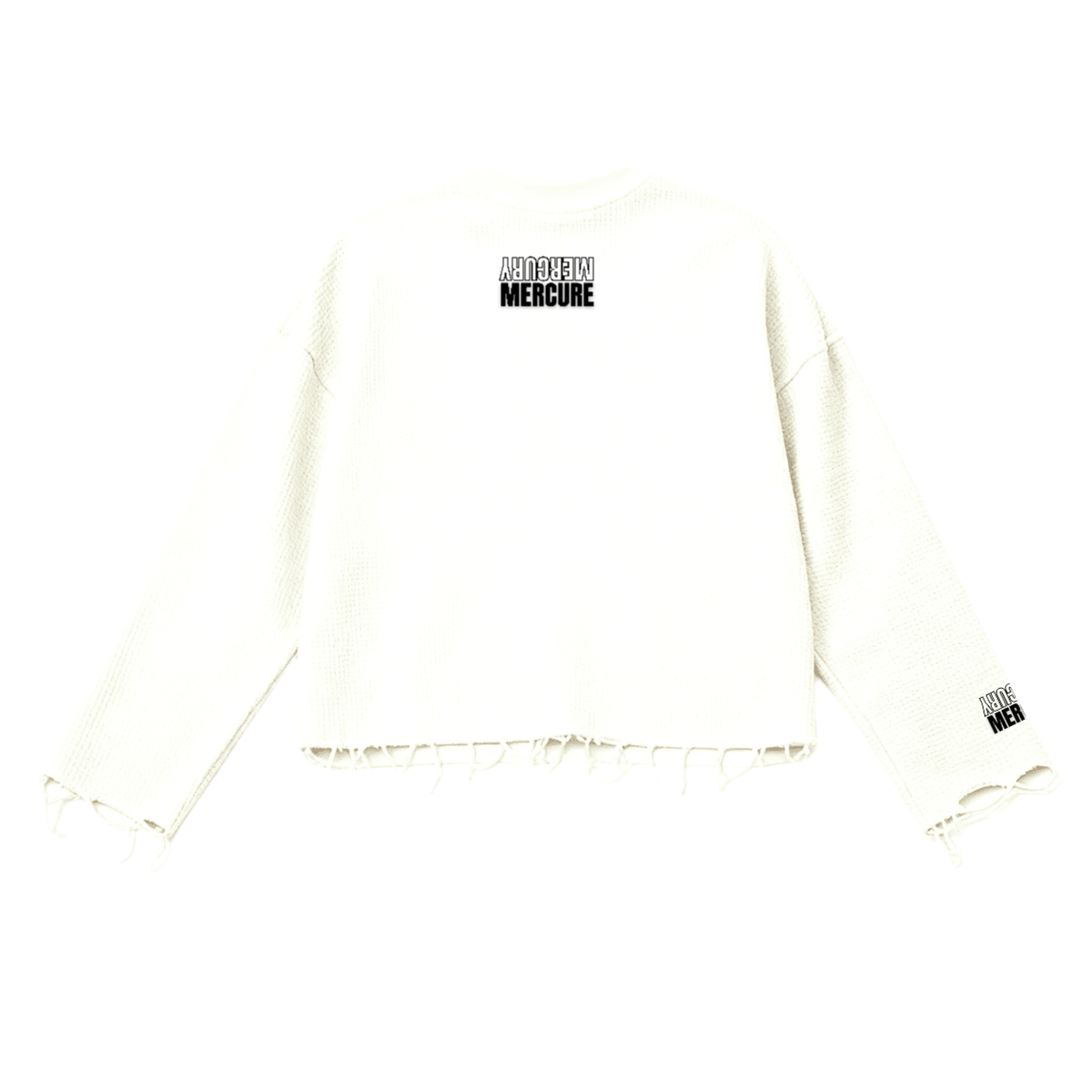 Unisex Waffle Cropped Long Sleeve Shirt(290G) MERCURY MERCURE