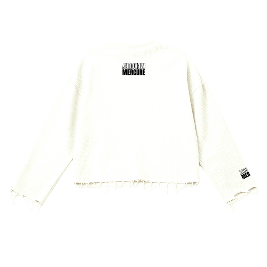 Unisex Waffle Cropped Long Sleeve Shirt(290G) MERCURY MERCURE