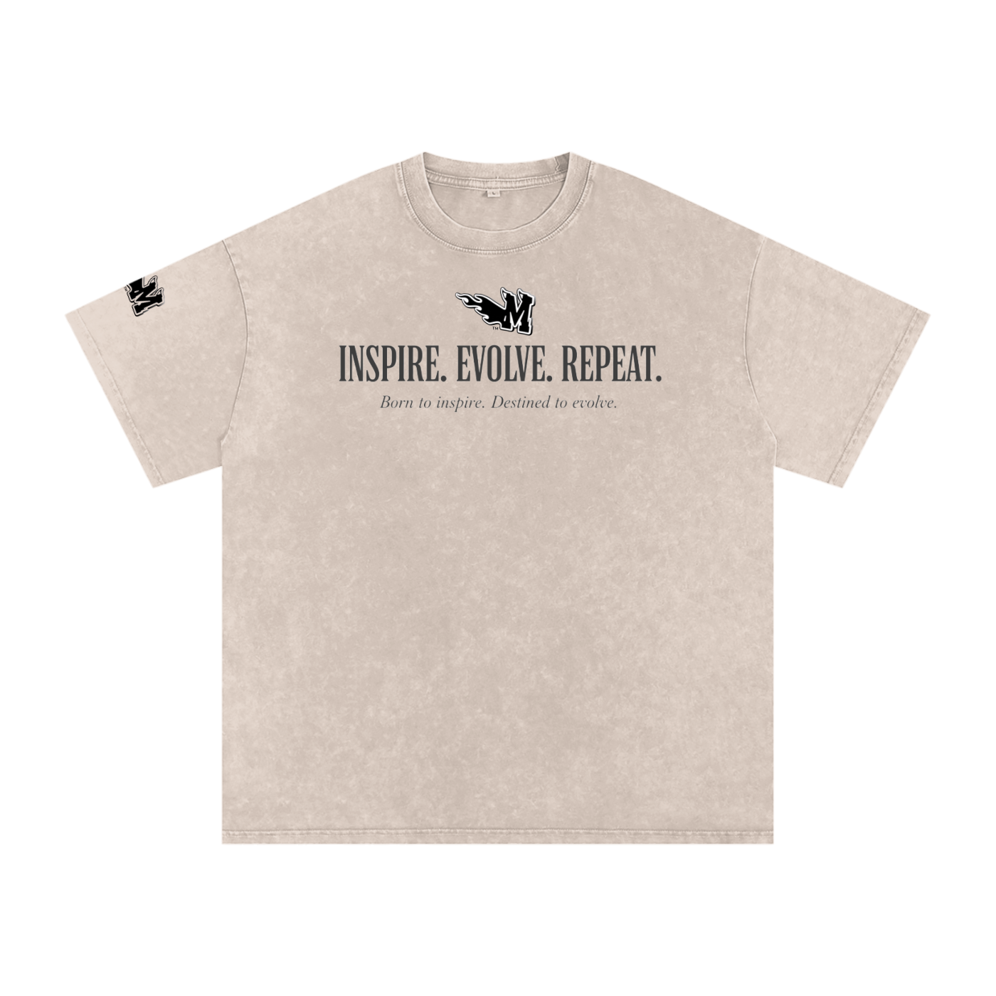 Snow Washed Oversized Cotton T-Shirt ODMPOD