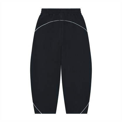 Unisex Piping Fleece Barrel Leg Sweatpants ODMPOD