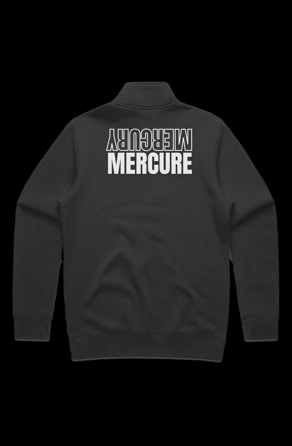 MENS STENCIL HALF ZIP