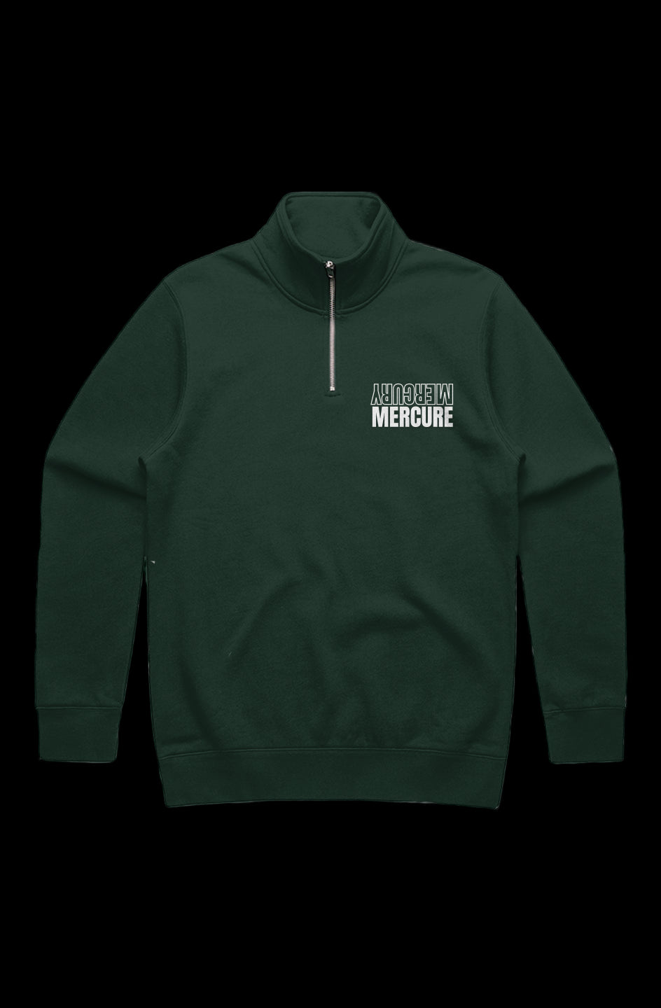 MENS STENCIL HALF ZIP