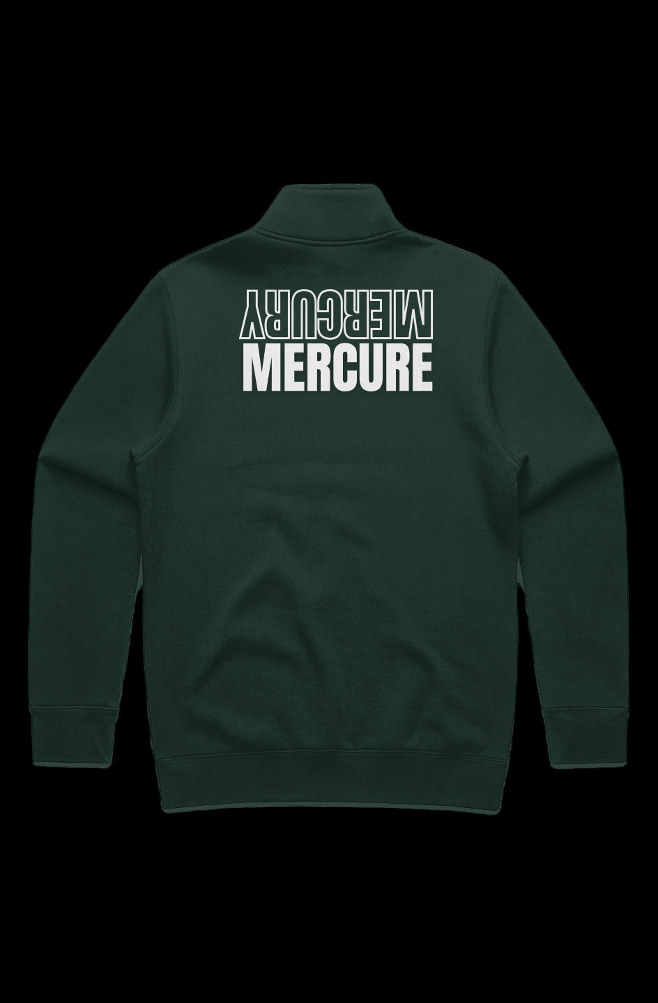 MENS STENCIL HALF ZIP