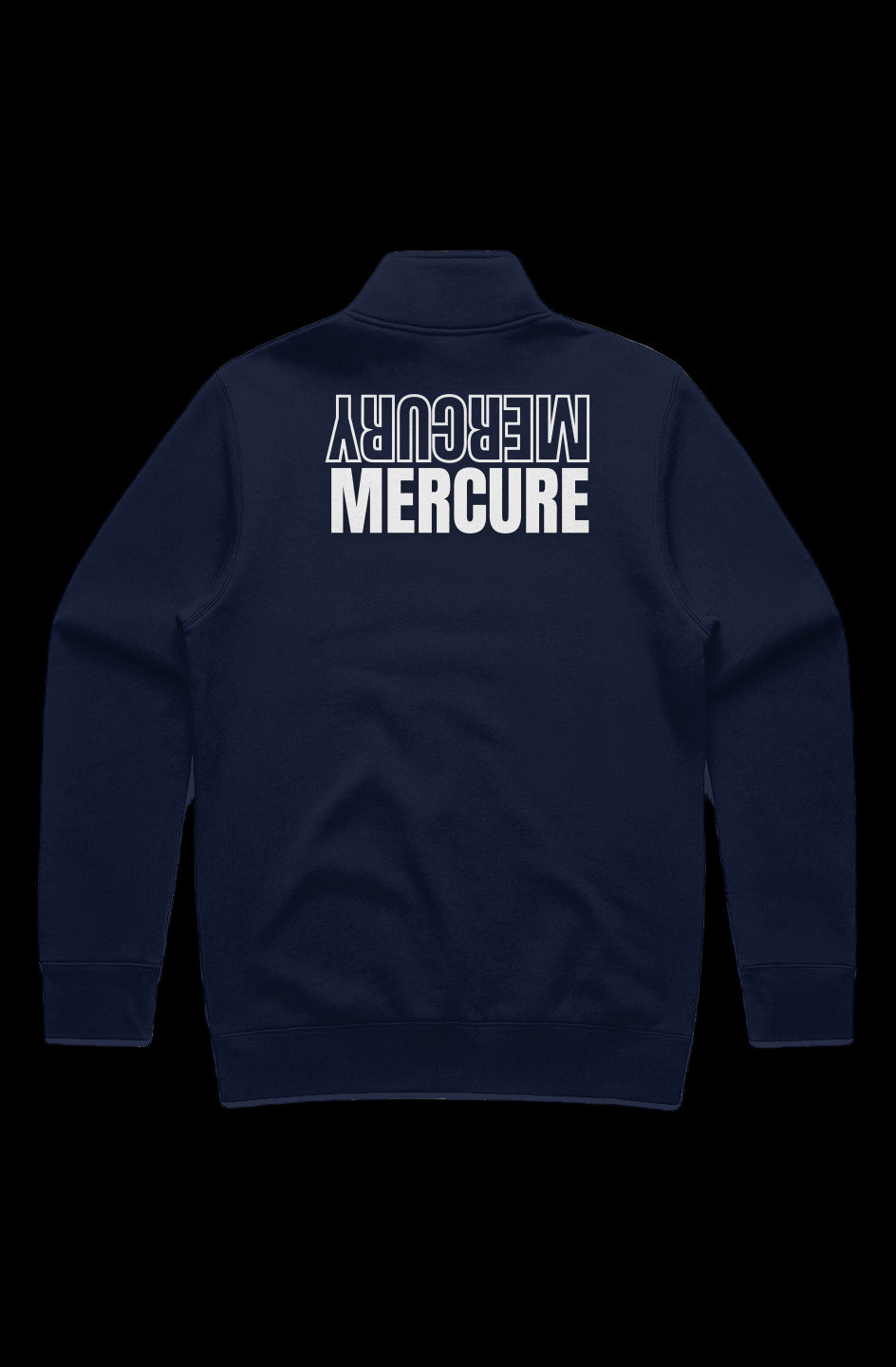 MENS STENCIL HALF ZIP