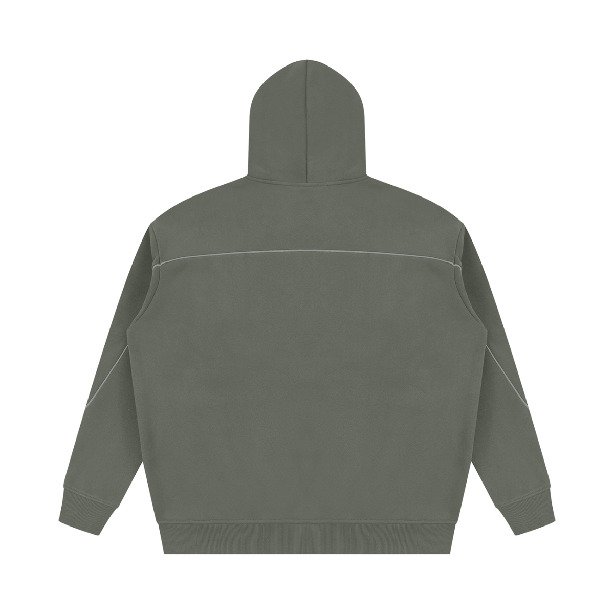 Unisex Oversized Piping Fleece Hoodie ODMPOD