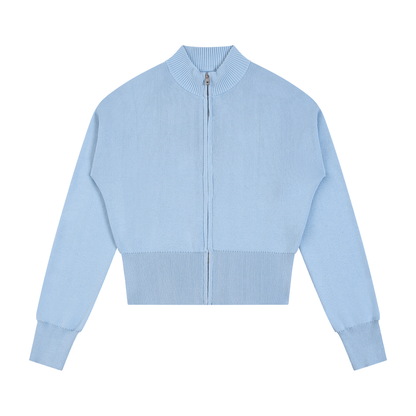 Women’s Mock Neck Zip Up Cardigan ODMPOD