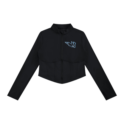 Women's Slim Fit Full-Zip Yoga Jacket ODMPOD