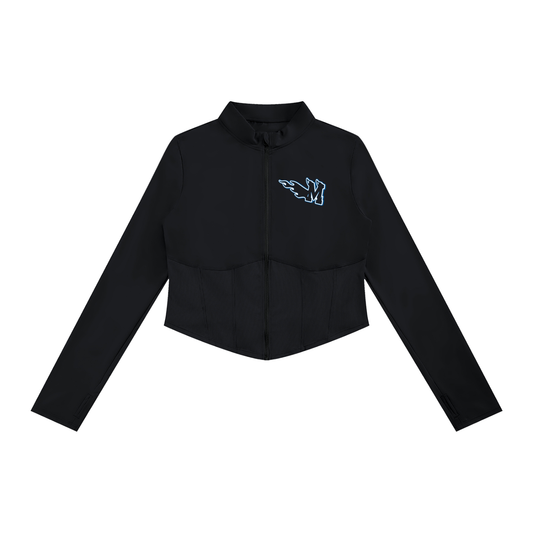 Women's Slim Fit Full-Zip Yoga Jacket ODMPOD