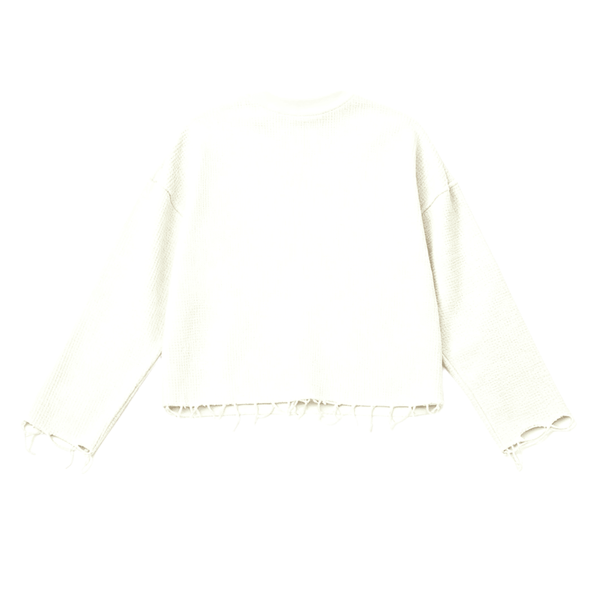 Unisex Waffle Cropped Long Sleeve Shirt(290G) MERCURY MERCURE