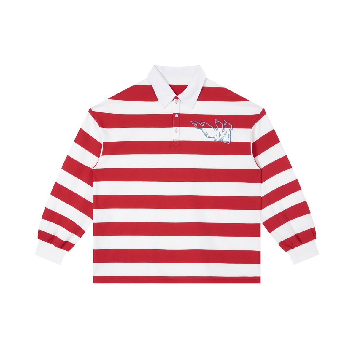 Color Block Stripe Polo Shirt ODMPOD
