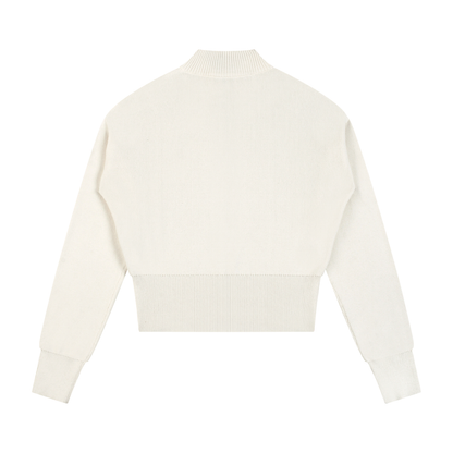 Women’s Mock Neck Zip Up Cardigan ODMPOD