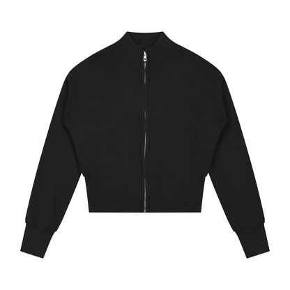 Women’s Mock Neck Zip Up Cardigan ODMPOD