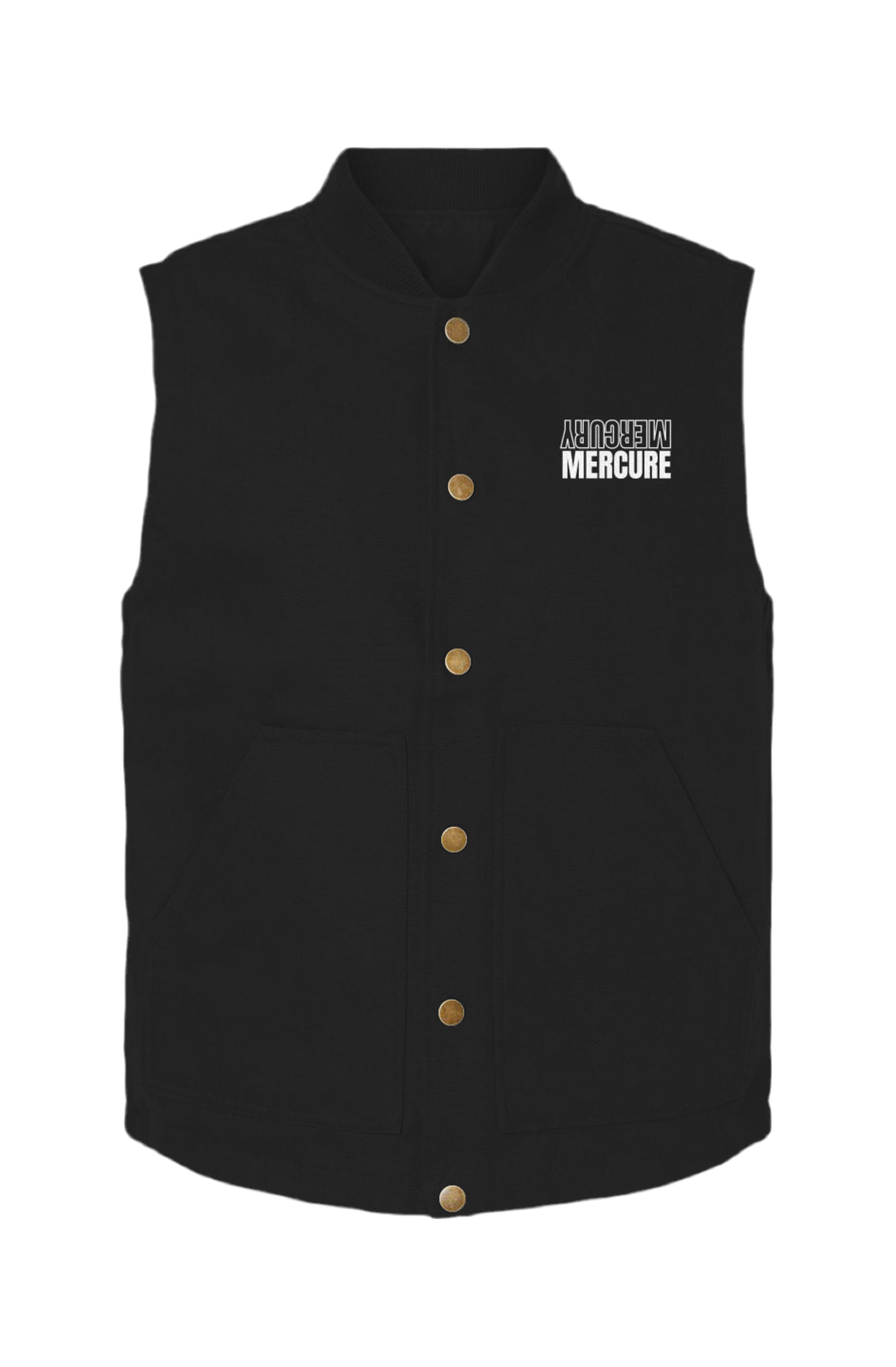 Mercure embroidery logo Insulated Canvas Workwear Vest Apliiq