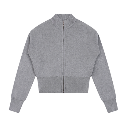 Women’s Mock Neck Zip Up Cardigan ODMPOD