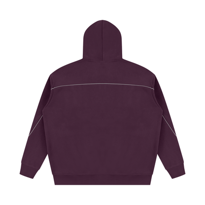 Unisex Oversized Piping Fleece Hoodie ODMPOD