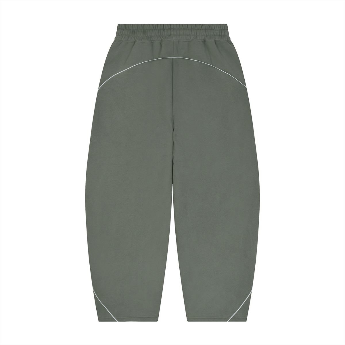 Unisex Piping Fleece Barrel Leg Sweatpants ODMPOD