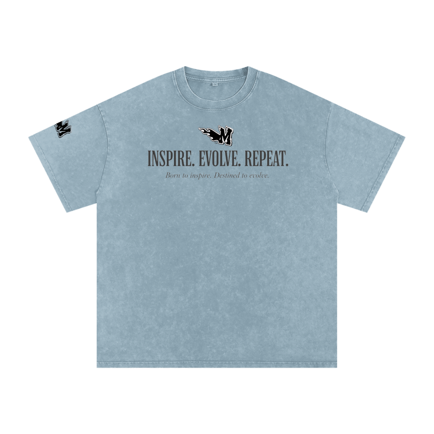 Snow Washed Oversized Cotton T-Shirt ODMPOD