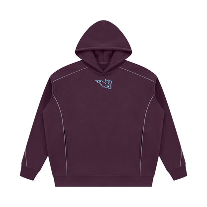 Unisex Oversized Piping Fleece Hoodie ODMPOD