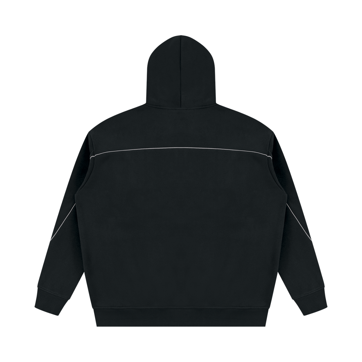 Unisex Oversized Piping Fleece Hoodie ODMPOD