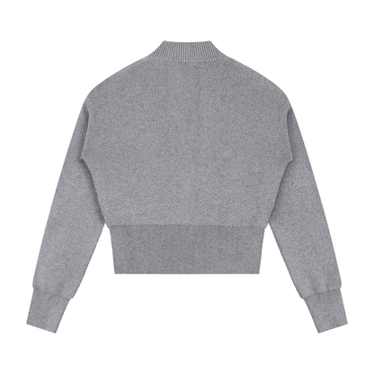 Women’s Mock Neck Zip Up Cardigan ODMPOD