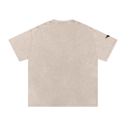 Snow Washed Oversized Cotton T-Shirt ODMPOD