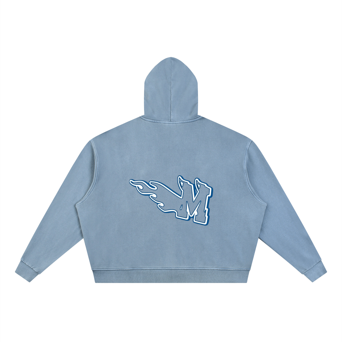 Unisex Vintage Wash Full Zip Boxy Hoodie ODMPOD