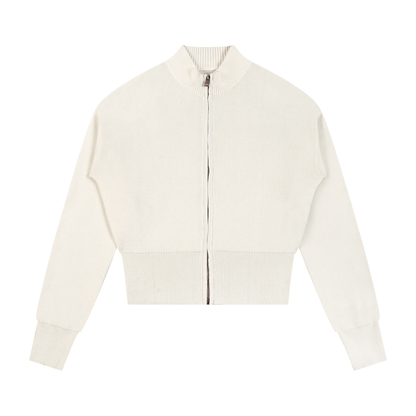 Women’s Mock Neck Zip Up Cardigan ODMPOD
