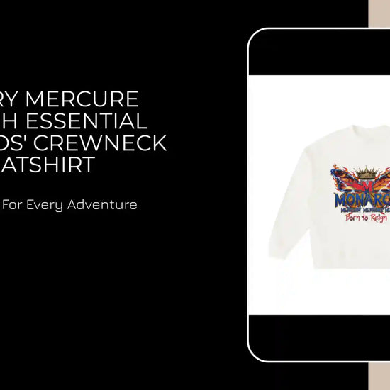 MERCURY MERCURE MONARCH Essential Fleece Kids' Crewneck Sweatshirt by@Outfy