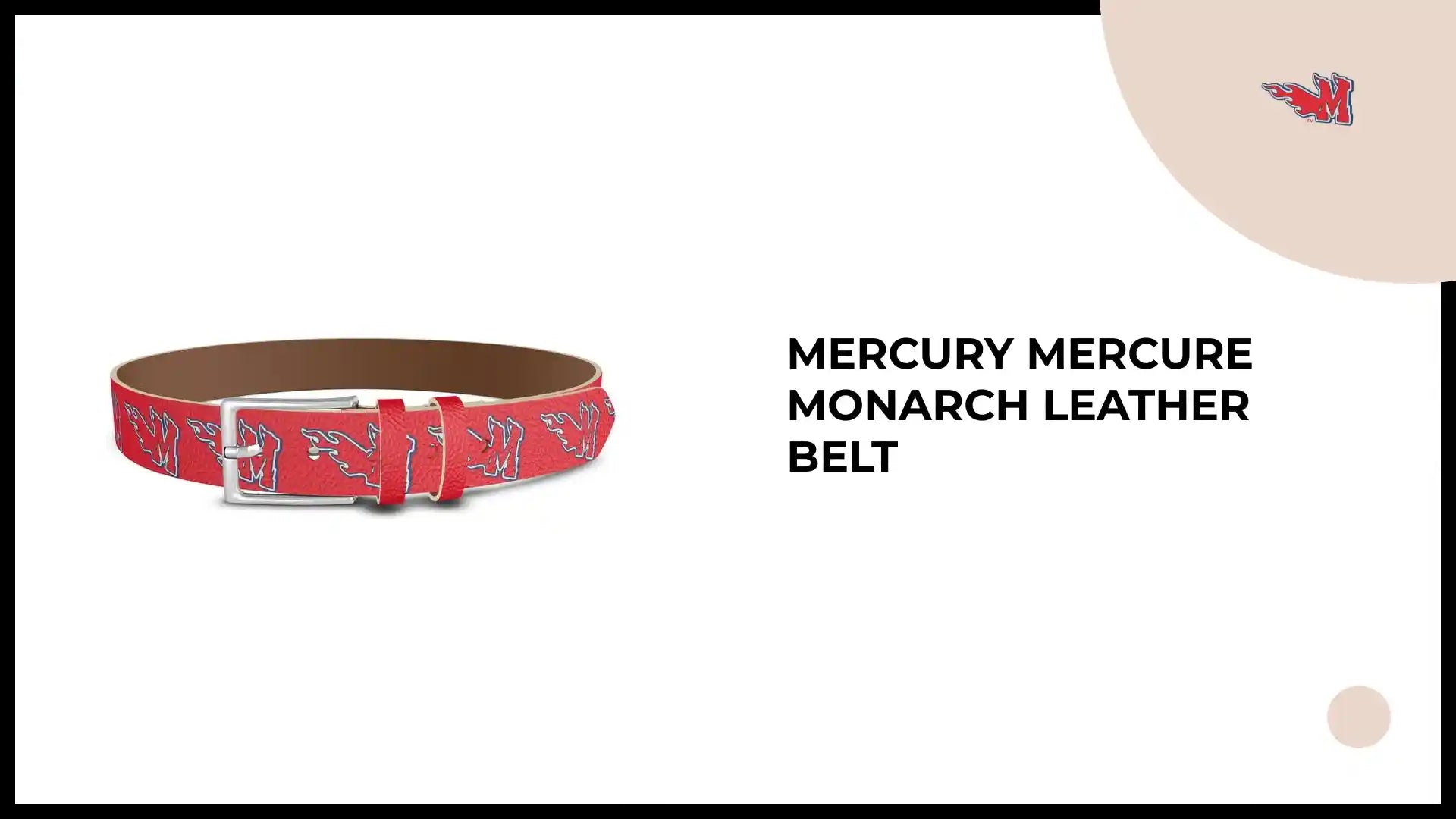 MERCURY MERCURE MONARCH Leather Belt by@Outfy