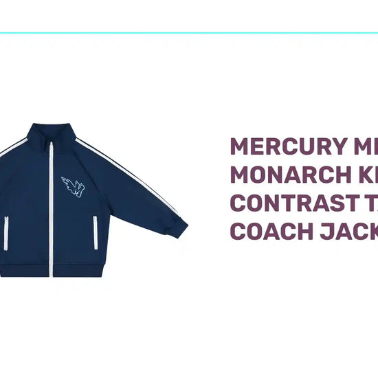 MERCURY MERCURE MONARCH Kids&rsquo; Contrast Tape Coach Jacket by@Outfy