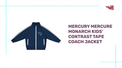 MERCURY MERCURE MONARCH Kids&rsquo; Contrast Tape Coach Jacket by@Outfy