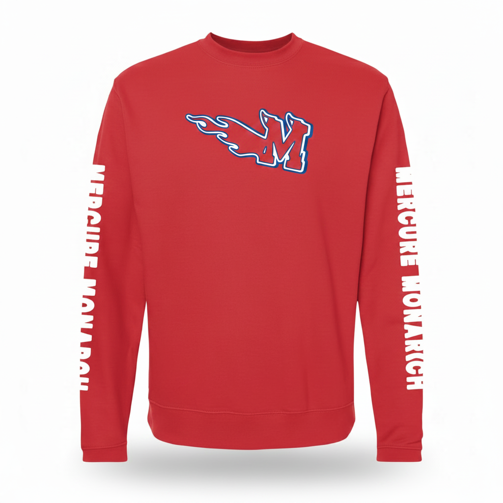 Red Crewneck - Combined View