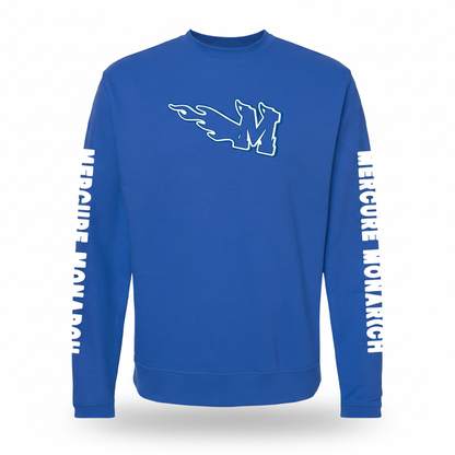 Royal Blue Crewneck - Combined View